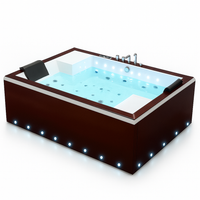 Dual-Occupancy Hot Tub Built for Luxury Relaxation, 28 Hydrotherapy Jets, LED Lighting, Digital Controls