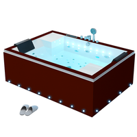 Dual-Occupancy Hot Tub Built for Luxury Relaxation, 28 Hydrotherapy Jets, LED Lighting, Digital Controls