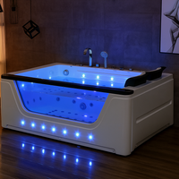 Whirlpool Hot Tub Built for Luxury Couples Spa Experience, 24 Jets, LED Lighting, Reinforced Acrylic