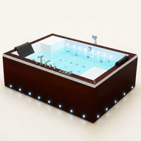 Dual-Occupancy Hot Tub Built for Luxury Relaxation, 28 Hydrotherapy Jets, LED Lighting, Digital Controls — Studio Shot